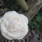White Merino and Silk Flowe..