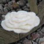White Merino and Silk Flowe..