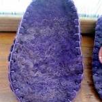 Purple Baby Booties - Merin..